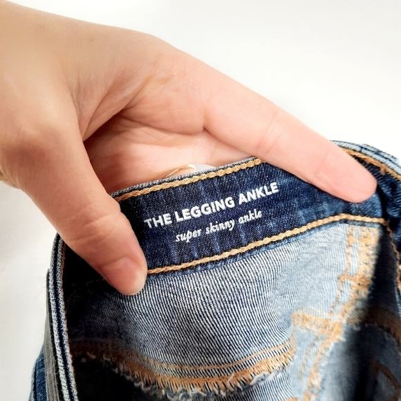 AG Adriano Goldschmied The Legging Ankle Super Skinny Distressed 30R - Picture 6 of 9